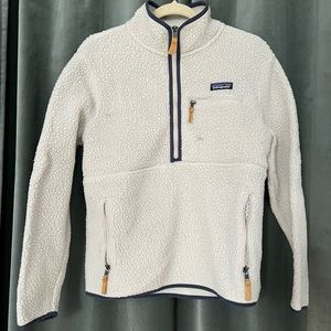 Patagonia Women’s Quarter Zip Retro Pile Marsupial fleece size M color pelican